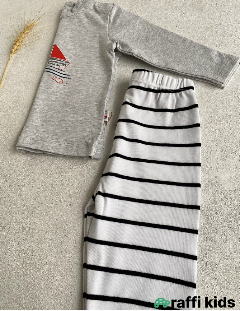 Balaca dənizçi pijama-türkiyə istehsalı pambıq uşaq geyimi|Raffikids