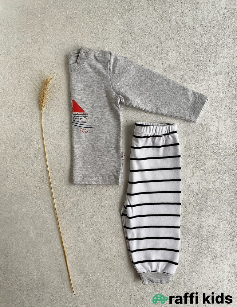 Balaca dənizçi pijama-türkiyə istehsalı pambıq uşaq geyimi|Raffikids