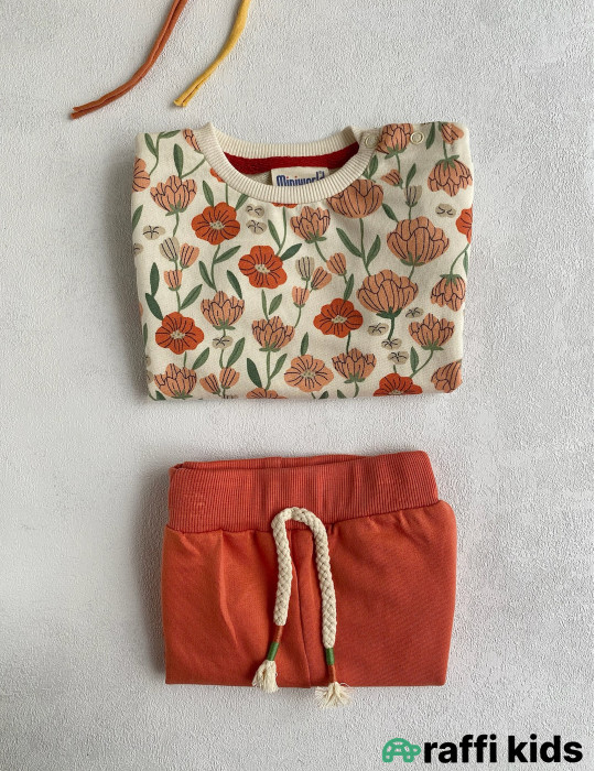 Rəngarəng payız 2-li dəst-türkiyə istehsalı pambıq uşaq geyimi|Raffikids
