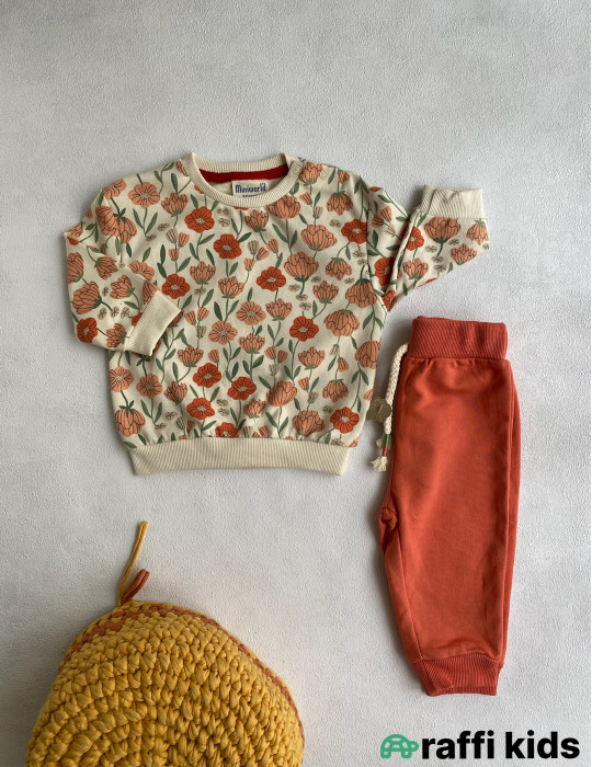 Rəngarəng payız 2-li dəst-türkiyə istehsalı pambıq uşaq geyimi|Raffikids