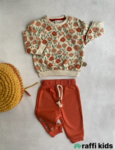 Rəngarəng payız 2-li dəst-türkiyə istehsalı pambıq uşaq geyimi|Raffikids 2