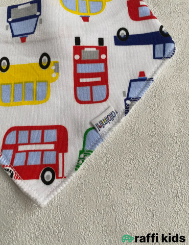 Maşınlar üçbucaq önlük-Türkiyə istehsalı pambıq uşaq geyimi|Raffikids 2