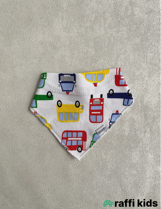 Maşınlar üçbucaq önlük-Türkiyə istehsalı pambıq uşaq geyimi|Raffikids