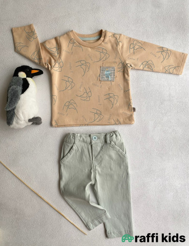 Everest 2-li dəst-Türkiyə istehsalı pambıq uşaq geyimi|Raffikids 2