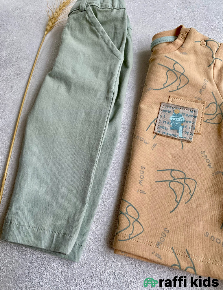 Everest 2-li dəst-Türkiyə istehsalı pambıq uşaq geyimi|Raffikids