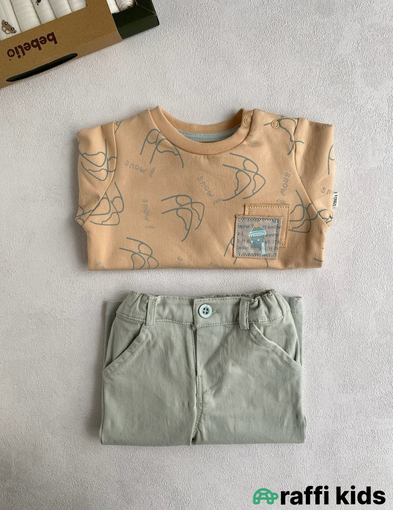 Everest 2-li dəst-Türkiyə istehsalı pambıq uşaq geyimi|Raffikids