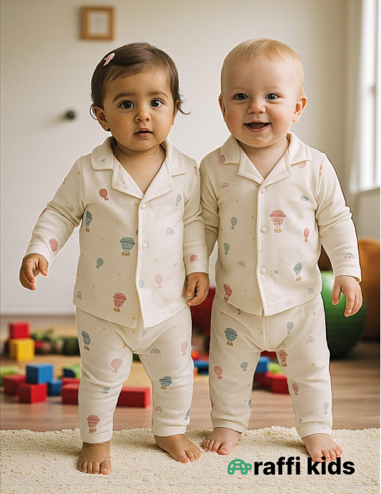 Xəyal paraşutları pijama-Türkiyə istehsalı pambıq uşaq geyimi|Raffikids