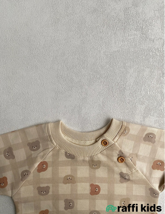 Bear 2-li dəst-Türkiyə istehsalı pambıq uşaq geyimi|Raffikids