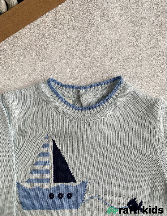 Okeanda gemi 2-li dəst-türkiyə istehsalı pambıq uşaq geyimi|Raffikids