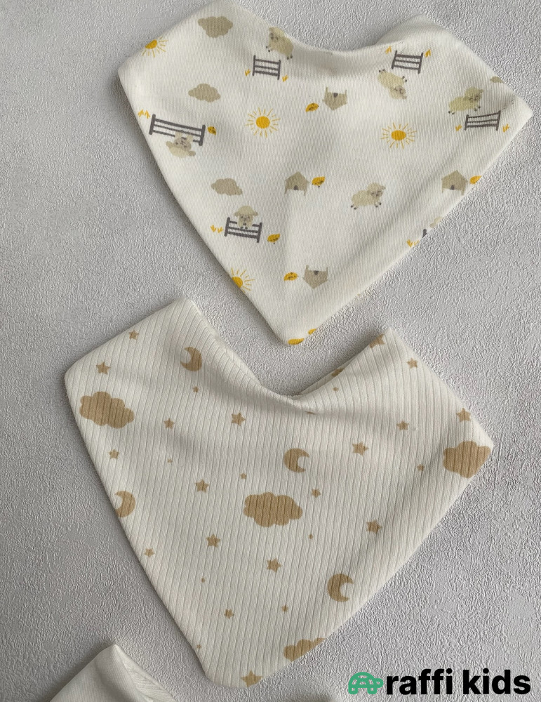 Önlük 3-lü set-Türkiyə istehsalı pambıq uşaq geyimi|Raffikids