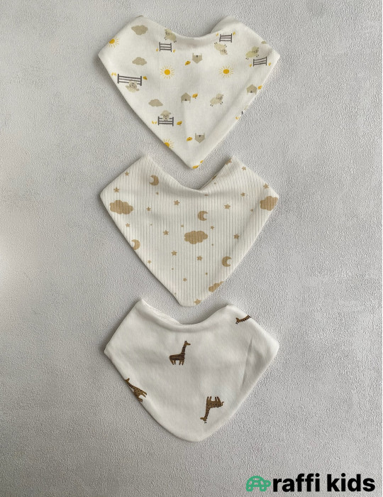 Önlük 3-lü set-Türkiyə istehsalı pambıq uşaq geyimi|Raffikids