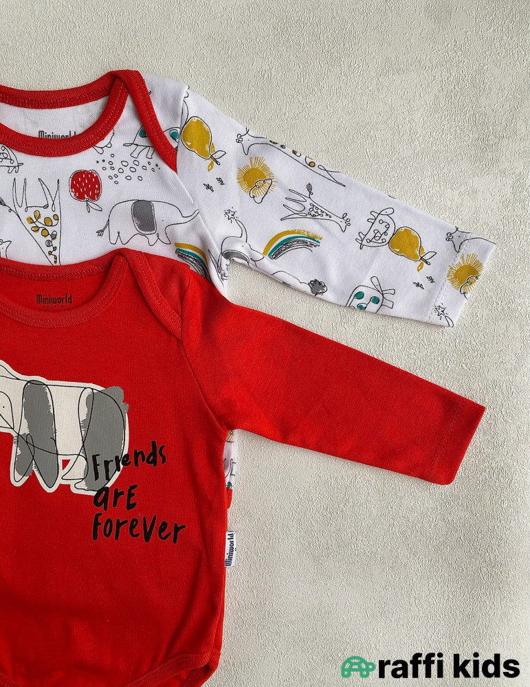 Friends forever 2-li uzunqol body set-Türkiyə istehsalı pambıq uşaq geyimi|Raffikids