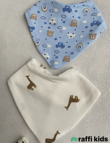 Önlük 3-lü set-Türkiyə istehsalı pambıq uşaq geyimi|Raffikids 2