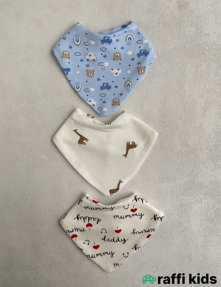 Önlük 3-lü set-Türkiyə istehsalı pambıq uşaq geyimi|Raffikids