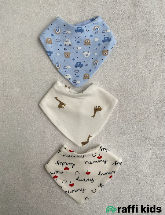 Önlük 3-lü set-Türkiyə istehsalı pambıq uşaq geyimi|Raffikids