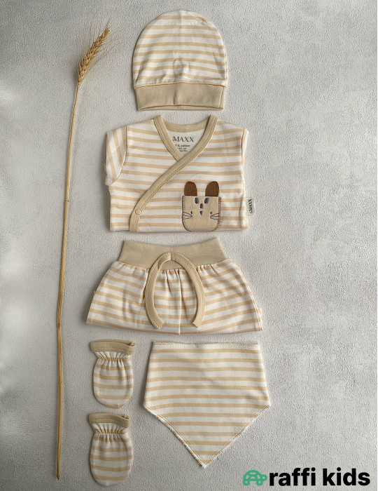 Parlaq səma 5-li dəst-Türkiyə istehsalı pambıq uşaq geyimi|Raffikids