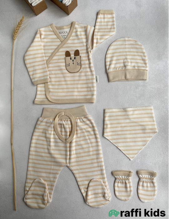 Parlaq səma 5-li dəst-Türkiyə istehsalı pambıq uşaq geyimi|Raffikids