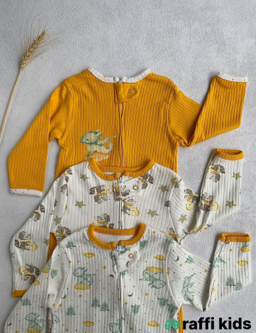 Möcüzəvi gecələr 3-lü tulum seti-Türkiyə istehsalı pambıq uşaq geyimi|Raffikids 2