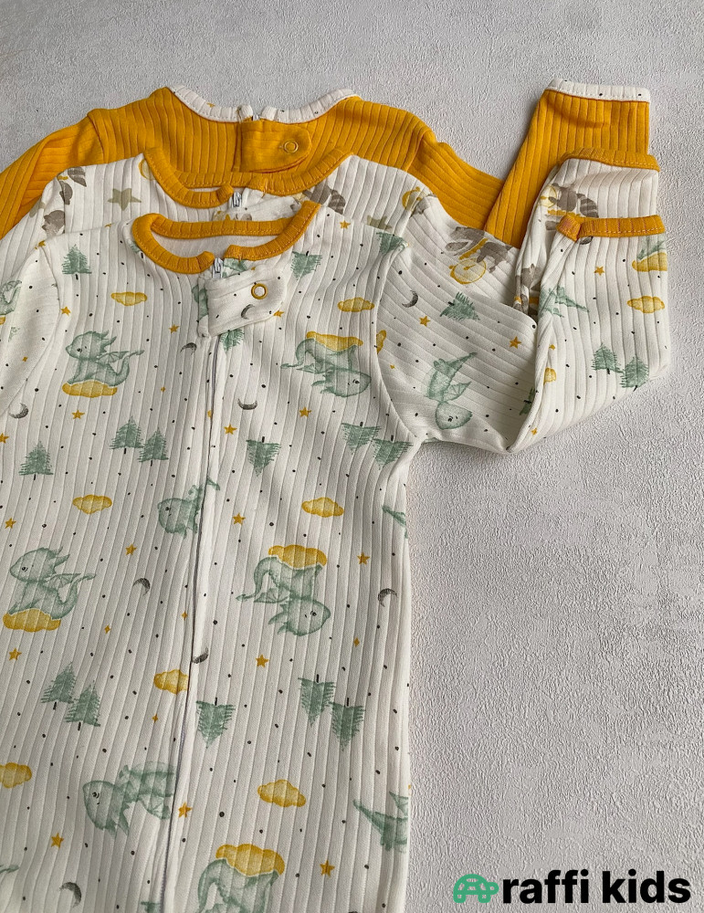 Möcüzəvi gecələr 3-lü tulum seti-Türkiyə istehsalı pambıq uşaq geyimi|Raffikids