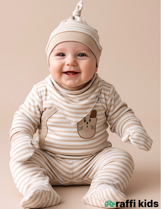 Parlaq səma 5-li dəst-Türkiyə istehsalı pambıq uşaq geyimi|Raffikids