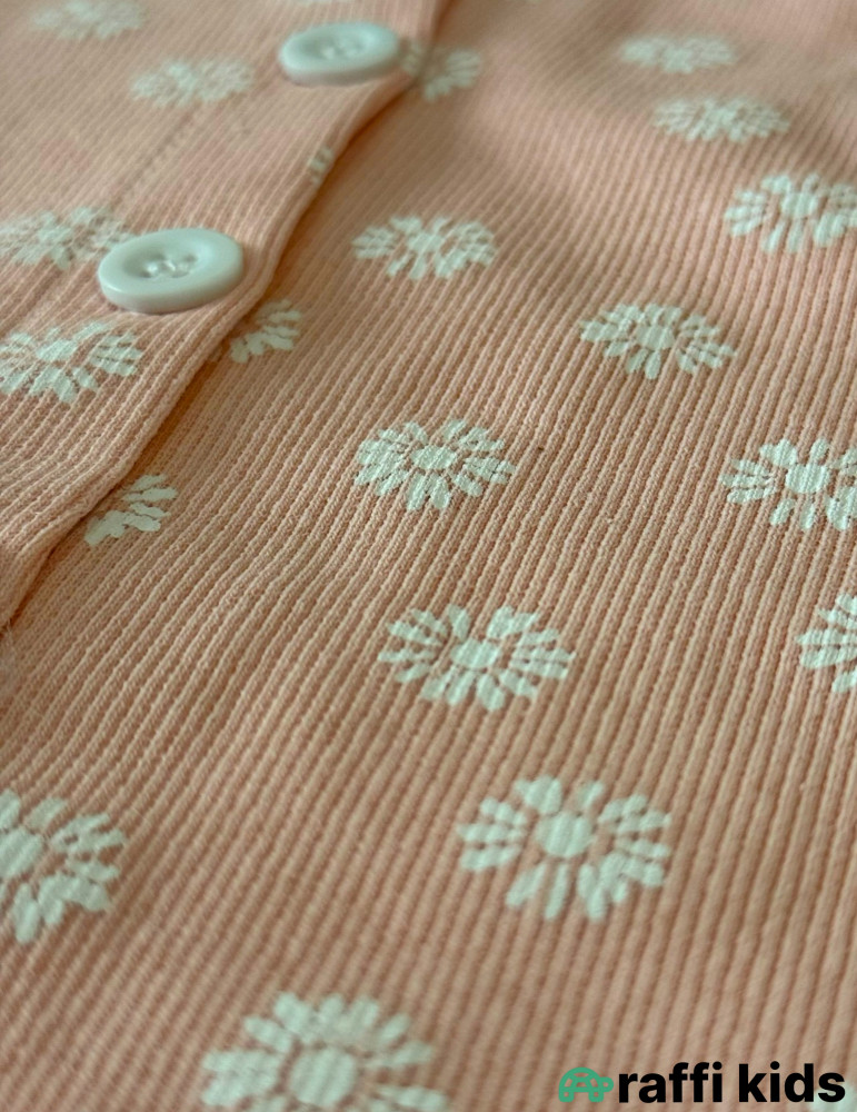 Çəhrayı səma saç bandlı tulum-Türkiyə istehsalı pambıq geyim|Raffikids