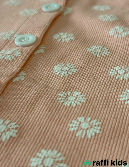 Çəhrayı səma saç bandlı tulum-Türkiyə istehsalı pambıq geyim|Raffikids