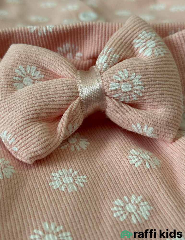 Çəhrayı səma saç bandlı tulum-Türkiyə istehsalı pambıq geyim|Raffikids