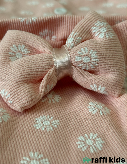 Çəhrayı səma saç bandlı tulum-Türkiyə istehsalı pambıq geyim|Raffikids