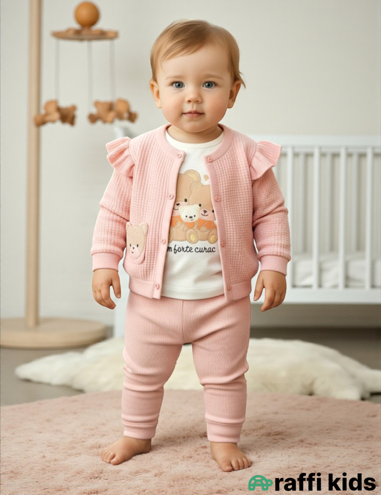 Jasmine 3-lü dəst-Türkiyə istehsalı geyim dəsti | Raffi Kids