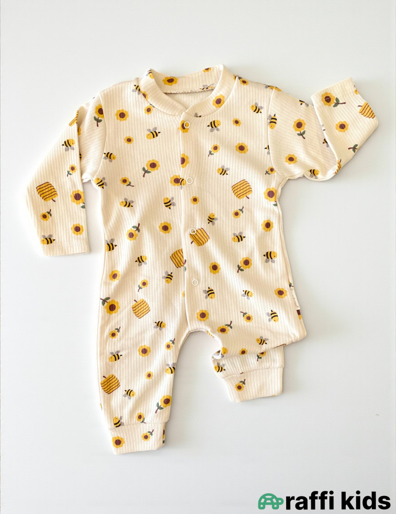 Balaca arıçı tulum-Türkiyə istehsalı pambıq uşaq geyimi|Raffikids