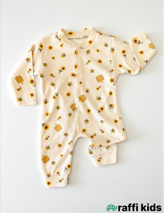 Balaca arıçı tulum-Türkiyə istehsalı pambıq uşaq geyimi|Raffikids