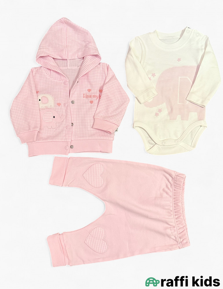 Çəhrayı fil 3-lü dəst-Türkiyə istehsalı dəst | Raffi Kids