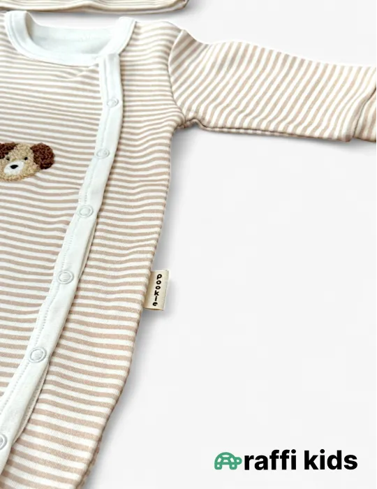 Balaca dostlar ayaqı bağlı tulum Türkiyə istehsalı pambıq uşaq geyimi|Raffikids