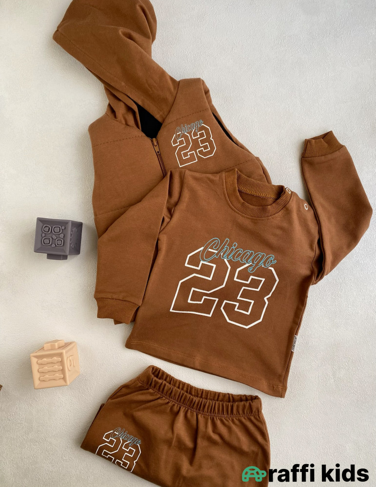 Jordan 3-lü dəst-Türkiyə istehsalı pambıq uşaq geyimi|Raffi Kids