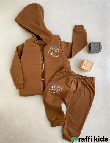 Jordan 3-lü dəst-Türkiyə istehsalı pambıq uşaq geyimi|Raffi Kids 2