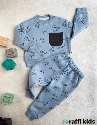 Wild Koala 2-li Türkiyə istehsalı pambıq uşaq dəsti|Raffikids 2