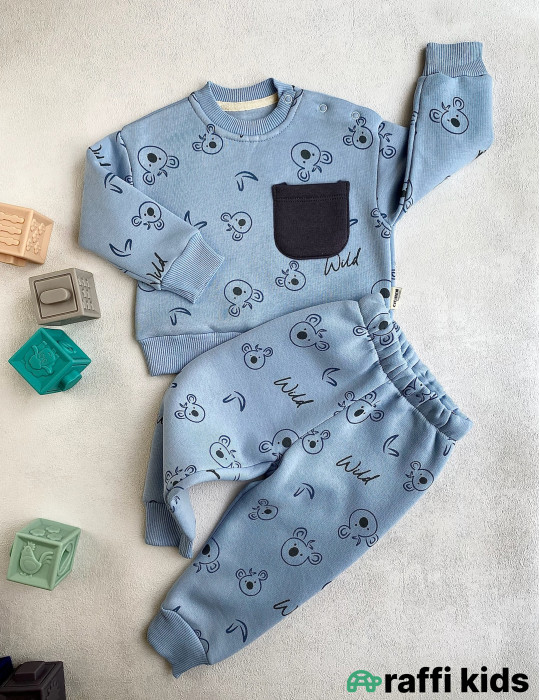 Wild Koala 2-li Türkiyə istehsalı pambıq uşaq dəsti|Raffikids