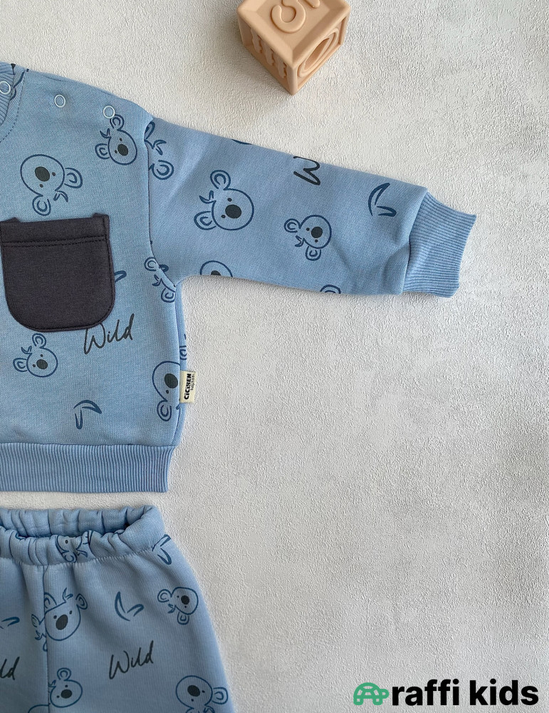 Wild Koala 2-li Türkiyə istehsalı pambıq uşaq dəsti|Raffikids