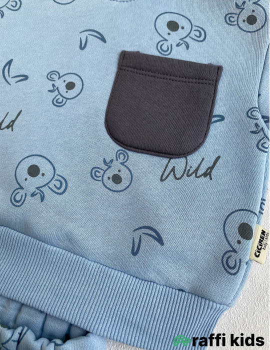 Wild Koala 2-li Türkiyə istehsalı pambıq uşaq dəsti|Raffikids