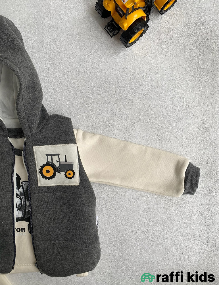 Balaca sahibkar 3-lü dəst-Türkiyə istehsalı pambıq uşaq geyimi|Raffikids