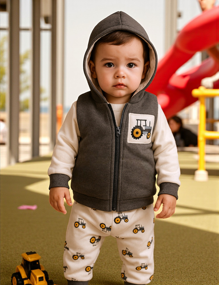 Balaca sahibkar 3-lü dəst-Türkiyə istehsalı pambıq uşaq geyimi|Raffikids