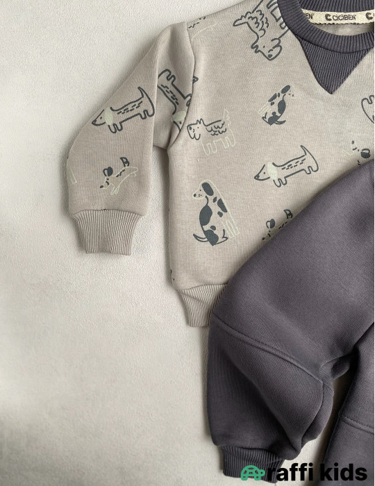 Canlı aləm 2-li dəst- Türkiyə istehsalı pambıq uşaq geyimi|Raffikids