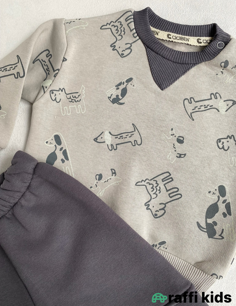 Canlı aləm 2-li dəst- Türkiyə istehsalı pambıq uşaq geyimi|Raffikids