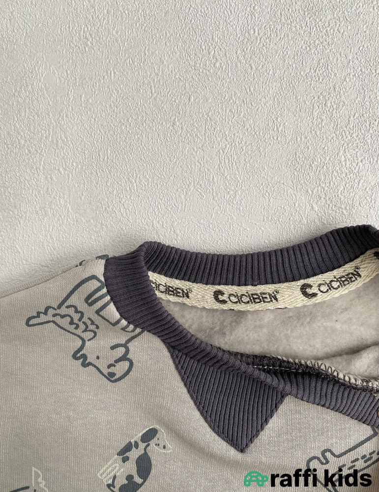 Canlı aləm 2-li dəst- Türkiyə istehsalı pambıq uşaq geyimi|Raffikids