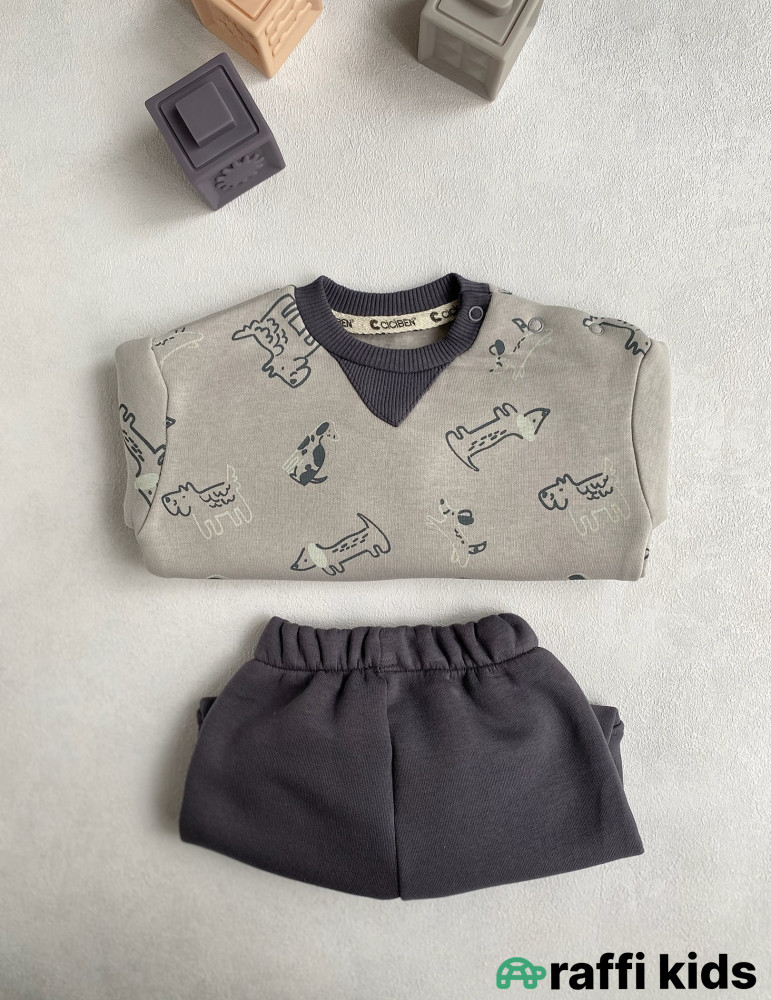 Canlı aləm 2-li dəst- Türkiyə istehsalı pambıq uşaq geyimi|Raffikids