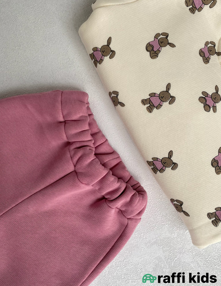 Dovşanlar 2-li dəst-Türkiyə istehsalı pambıq uşaq geyimi|Raffikids