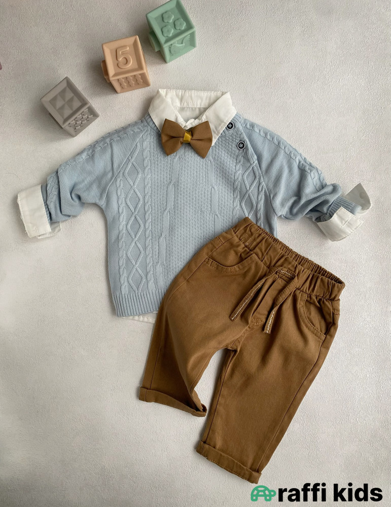 Özəl ziyafət gecəsi 3-lü Türkiyə istehsalı pambıq uşaq dəsti|Raffikids