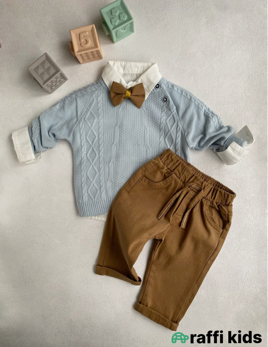 Özəl ziyafət gecəsi 3-lü Türkiyə istehsalı pambıq uşaq dəsti|Raffikids