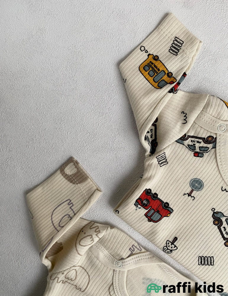 2-li uzunqol body set-türkiyə istehsalı pambıq uşaq geyimi|Raffikids