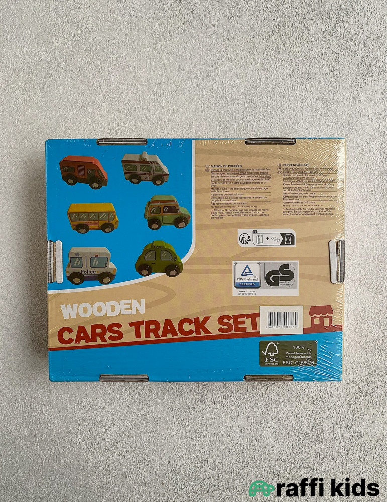 Taxta maşınlar 6-lı set|Raffi Kids